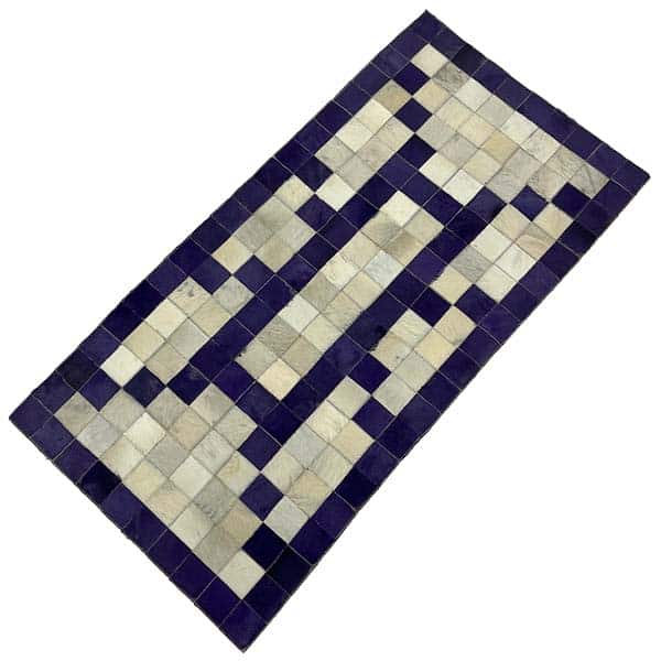 שטיח פסיפס כחול רקע לבן 2